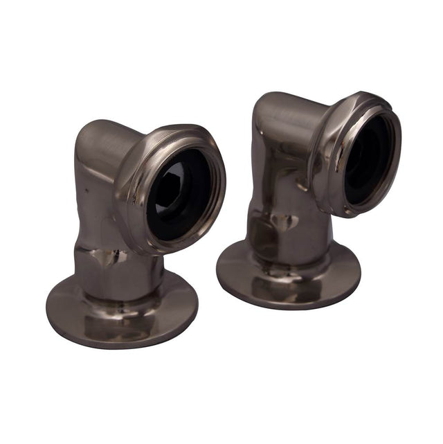 Barclay - Elbows for Deck Mounting, 2'' Pair, Polished Chrome - Polished Chrome