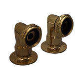 Barclay - Elbows for Deck Mounting, 2'' Pair, Polished Brass - Polished Brass