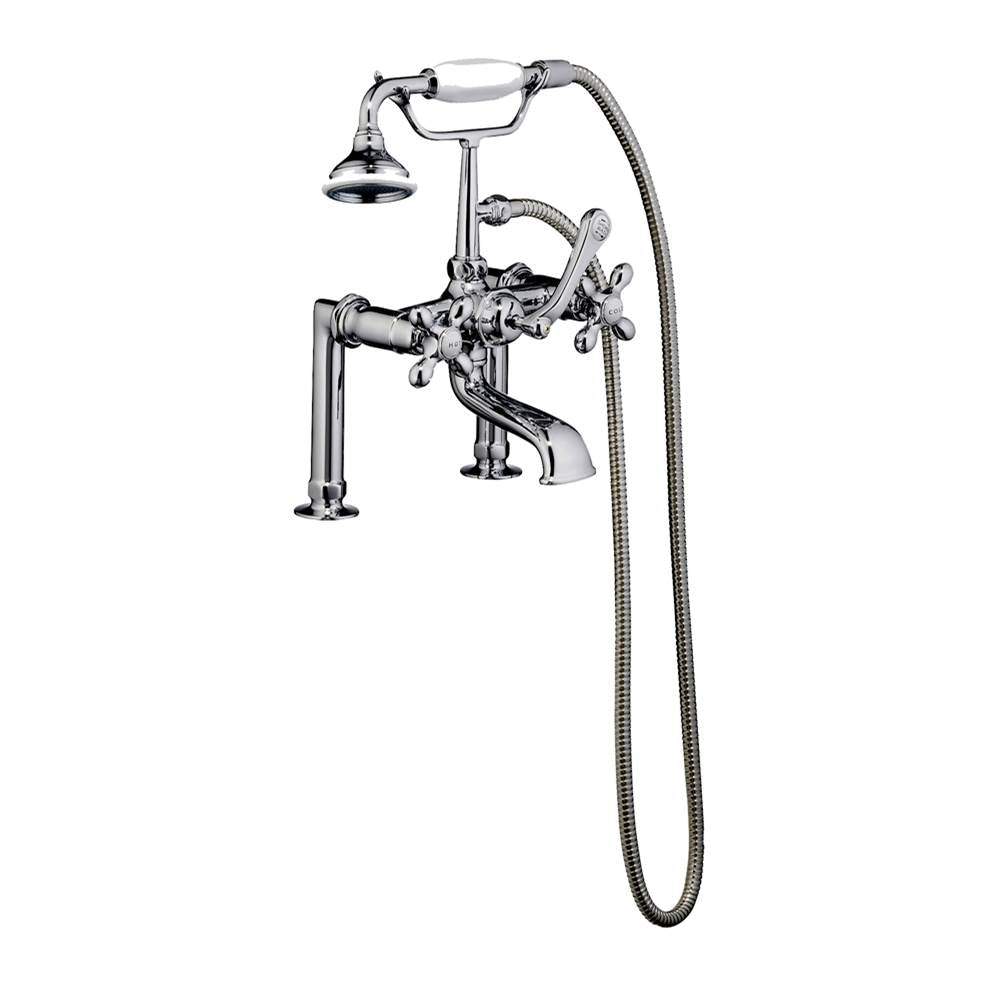 Barclay - Elephant Spout Hand Shwr, 6'',  Mounts, Cross Hdls, Pol Chrme - Polished Chrome