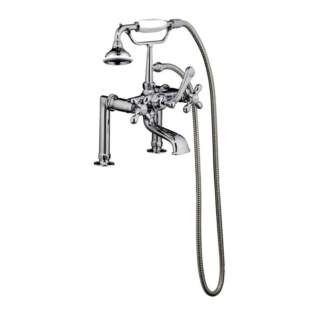 Barclay - Elephant Spout Hand Shwr, 6'',  Mounts, Cross Hdls, Pol Chrme - Polished Chrome