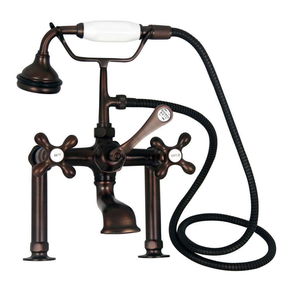Barclay - Elephant Spout Hand Shwr, 6''  Mts, Metal Hdls, Oil Rubd Brz - Oil Rubbed Bronze