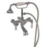 Barclay - Elephant Spout Hand Shwr, w/ Swvl Mts, Porc Hdles, Chrome - Polished Chrome