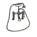 Barclay - Elephant Spout,HndShwr,60''Hose Mounts, Metal Lever Hdls, PN - Polished Nickel