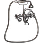 Barclay - Elephant Spout,HndShwr,60''Hose Swvl Mts,Metal Cross Hndls,PN - Polished Nickel