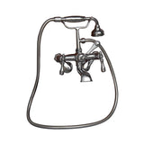 Barclay - Elephant Spout,HndShwr,60''Hse Swvl Mts, Metal Lver Hdls,PN - Polished Nickel