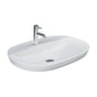 Barclay - Variant 23-5/8'' x 16-1/2'' Oval Drop-In Basin,1-Hole W/Deck,WH - White