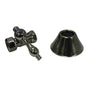 Barclay - Straight Stop w/Flange, 1/2''  Comp x 1/2'' IPS, Chrome,SET - Polished Chrome