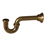 Barclay - Tubular P Trap, 1 1/4'',  Polished Brass - Polished Brass