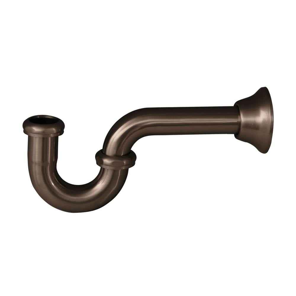 Barclay - Tubular P Trap, 1 1/4'',  Brushed Nickel - Polished Nickel