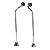 Barclay - Offset Bath Supplies, 1/2''OD,  Polished Chrome - Polished Chrome