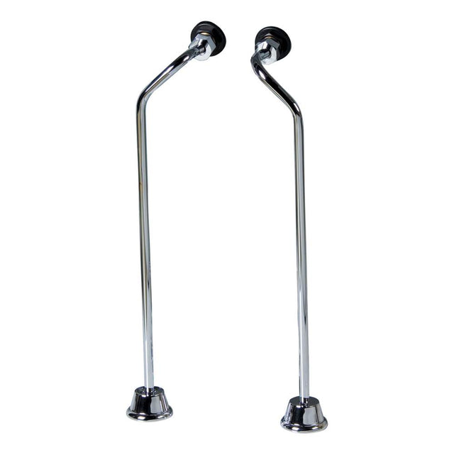 Barclay - Offset Bath Supplies, 1/2''OD,  Polished Chrome - Polished Chrome
