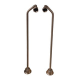 Barclay - Offset Bath Supplies, 1/2''OD,  Brushed Nickel - Satin Nickel