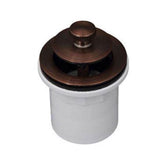 Barclay - Bath Tub Drain Lift n Turn w/ 1-1/2'' Flange PVC Adapter, CP - Polished Chrome