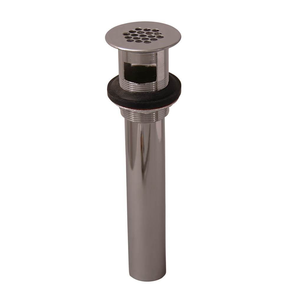 Barclay - Grid Drain w/Overflow,  Polished Chrome - Polished Chrome