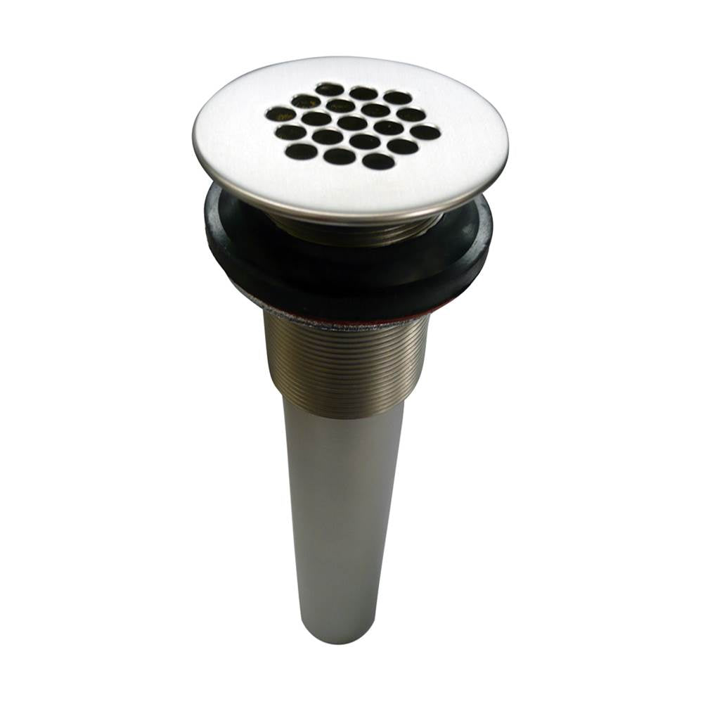 Barclay - Grid Drain w/Overflow,  Pewter - Pewter