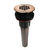 Barclay - Grid Drain, No Overflow,  Antique Copper - Antique Copper