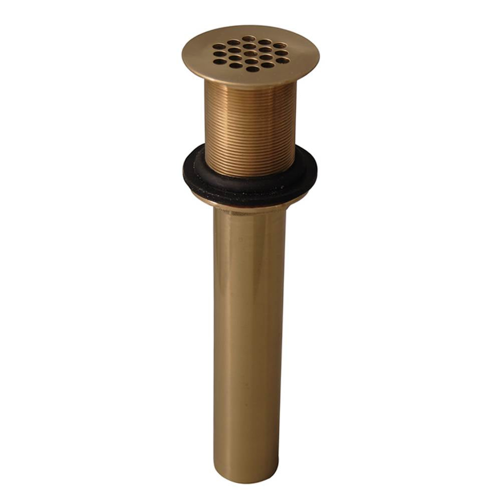 Barclay - Grid Drain, No Overflow,  Polished Brass - Polished Brass