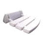 Barclay - 14'' Wall Mount Slatted Folding White - White