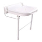 Barclay - 18'' Wall Mount Folding Shower, White - White
