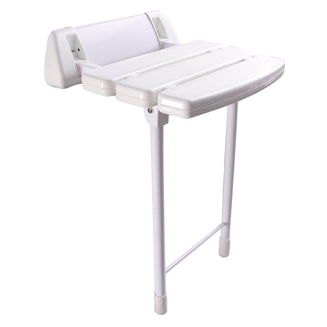 Barclay - 14'' Wall Mount Slatted Folding White - White
