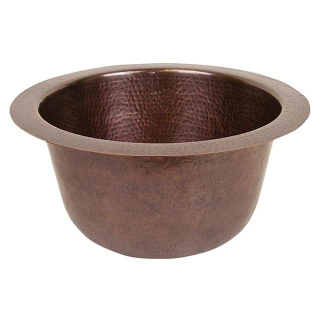 Barclay - Turner 16'' Round Bar/Prep Sink-Hammered Antique Copper - Antique Copper