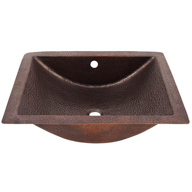 Barclay - Fuller 20'' Concave UM Lav Sink Hammered Antique Copper - Antique Copper
