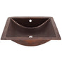 Barclay - Fuller 20'' Concave UM Lav Sink Hammered Antique Copper - Antique Copper