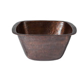 Barclay - Symone 13'' Square Bar/Prep Sink-Hammered Antique Copper - Antique Copper