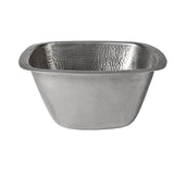 Barclay - Symone 13'' Square Bar/Prep Sink-Hammered Pewter - Pewter