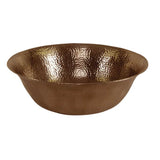 Barclay - Goshen Above Counter Basin,  Hammered Antique Copper - Antique Copper