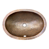 Barclay - Forster Oval Undermount Basin,  Hammered Antique Copper - Antique Copper