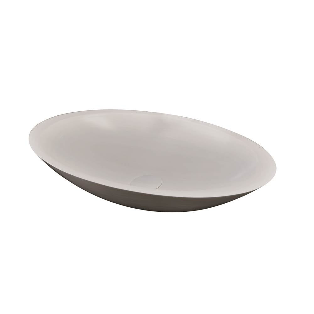 Barclay - Lila Oval BARstone Vessel White Matte - White