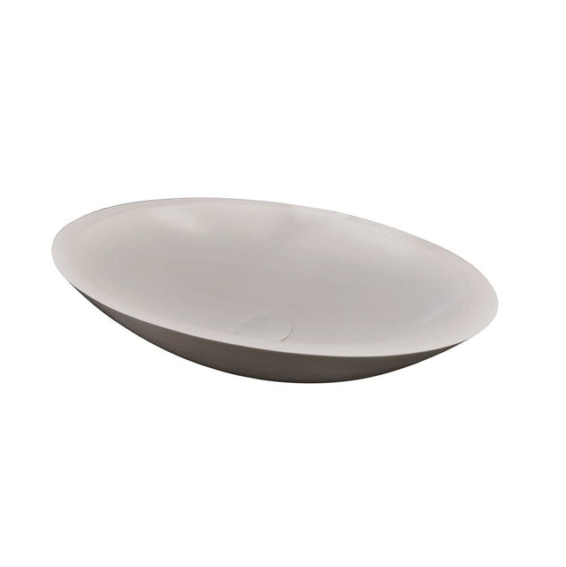 Barclay - Lila Oval BARstone Vessel White Matte - White