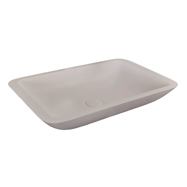 Barclay - Mariano Rectangular BARstone Vessel White Gloss - White Gloss