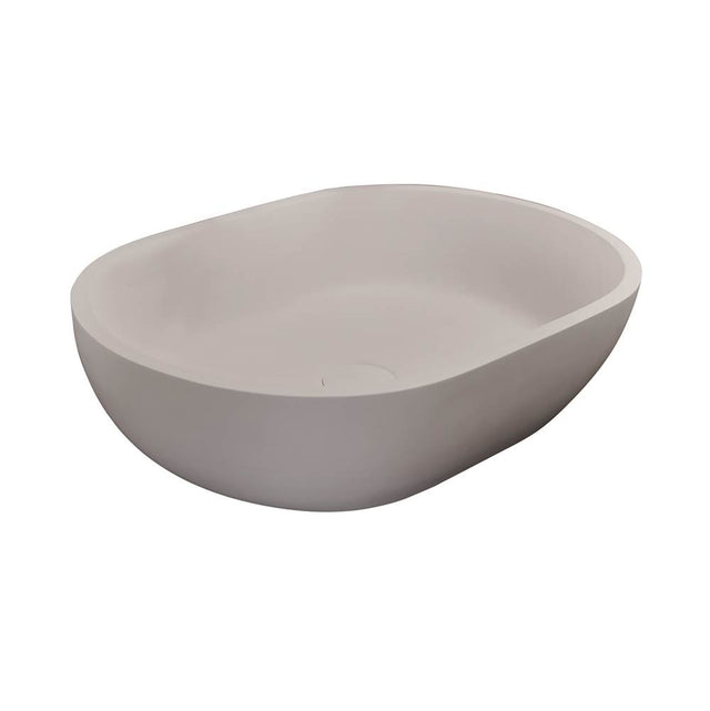 Barclay - Divina Oval BARstone Above Counter Basin, White Gloss - White Gloss