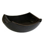 Barclay - Morse Curved Sq. Granit Vesse Polished Black Granite - Polished Black