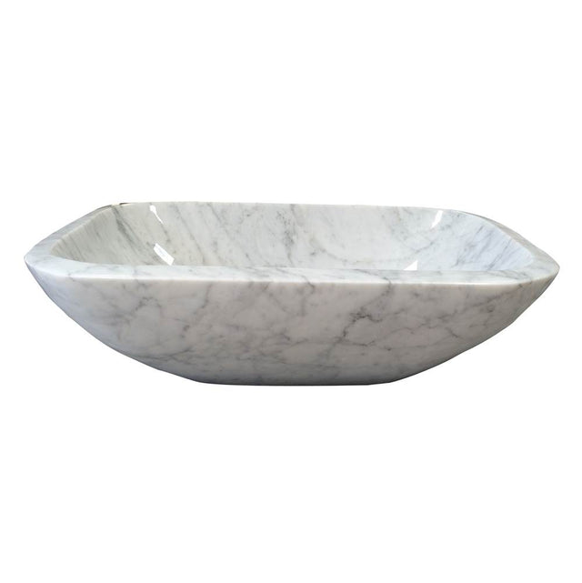 Barclay - Gessi Marble Above Counter Basin, Carrara Marble - Carrara