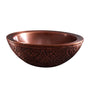 Barclay - Addie Round Embossed Copper Vessel, Dark Antique - Antique Copper