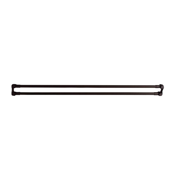 Barclay - 72'' Straight Double Shower Curtain Rod w/ Flanges-ORB - Oil Rubbed Bronze