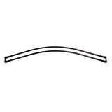 Barclay - 48'' Double Curved Shower Curtain Rod-White - White