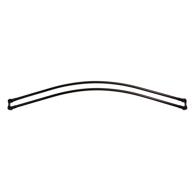 Barclay - 48'' Double Curved Shower Curtain Rod-White - White