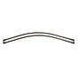 Barclay - 72'' Double Curved Shower Curtain Rod-White - White