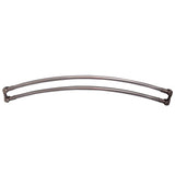 Barclay - 36'' Double Curved Shower Curtain Rod-Polished Brass - Polished Brass