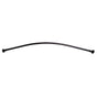 Barclay - Curved 60'' Shower Rod w/Flange Black - Black
