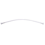 Barclay - Curved 60'' Shower Rod w/Flange White - White