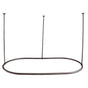 Barclay - 48'' Oval Shower Curtain Ring-Brushed Nickel - Polished Nickel