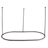 Barclay - 72'' Oval Shower Curtain Ring-Brushed Nickel - Polished Nickel