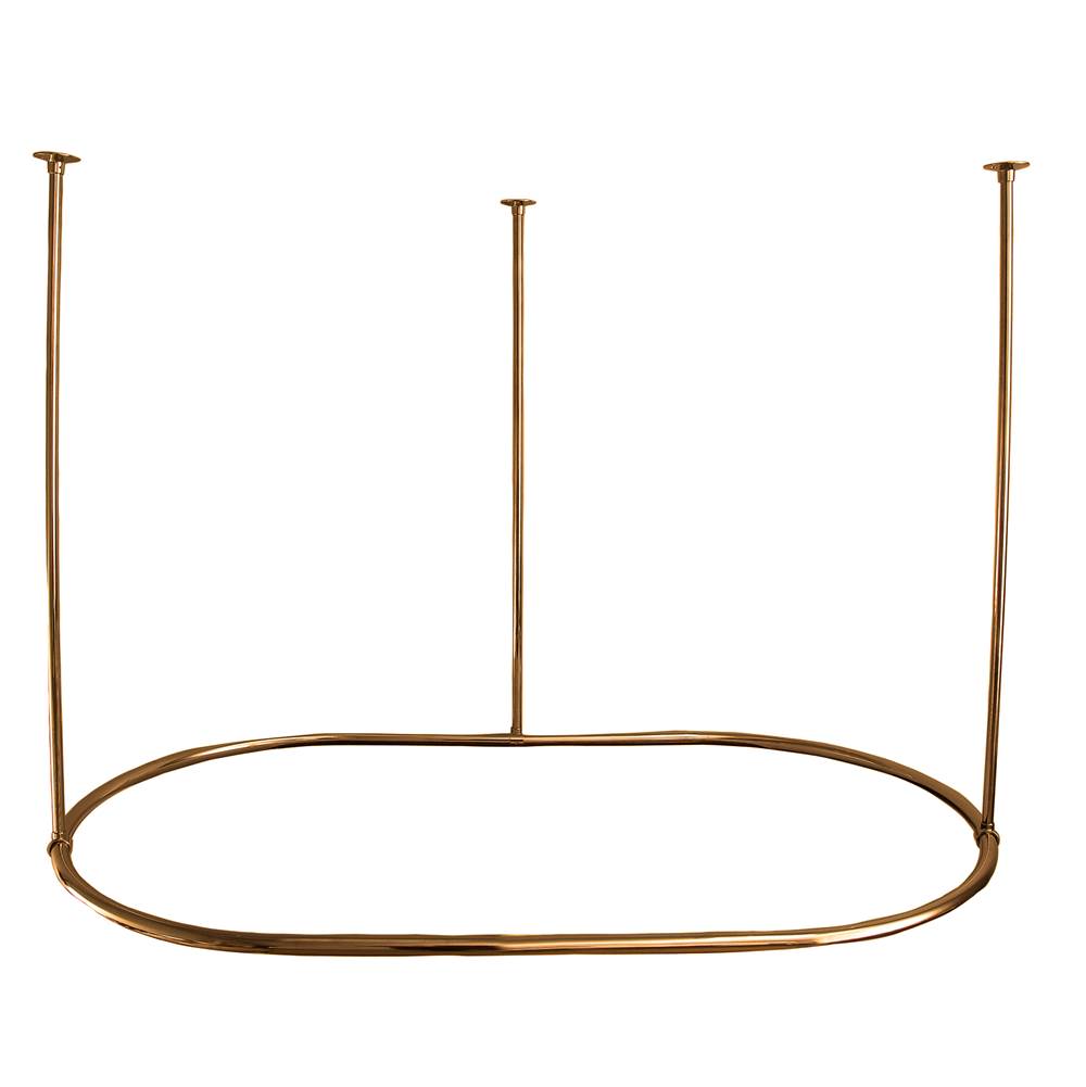 Barclay - 60'' Oval Shower Curtain Ring-Polished Brass - Polished Brass