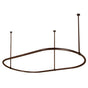 Barclay - 48'' Oval Shower Curtain Ring-Polished Brass - Polished Brass