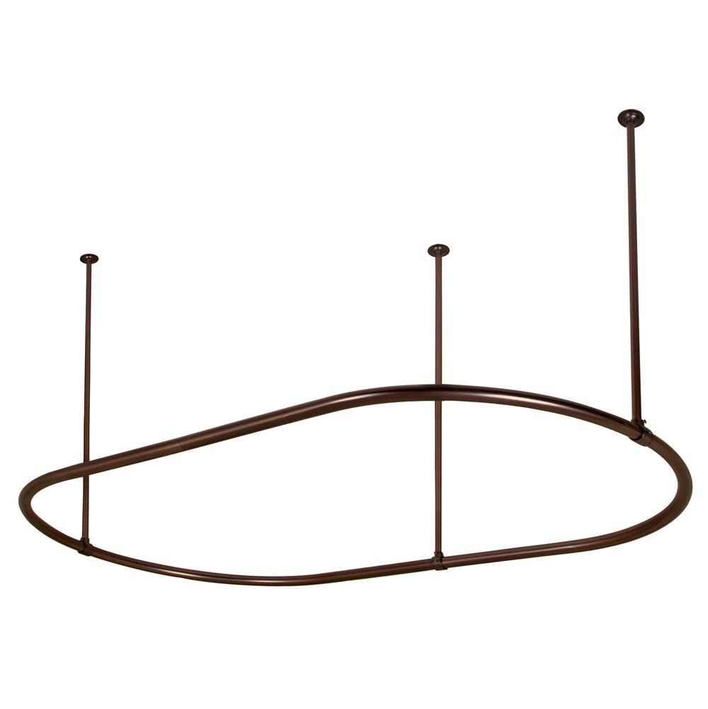 Barclay - 60'' Oval Shower Curtain Ring-Polished Nickel - Polished Nickel